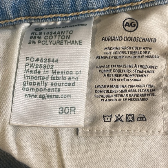AG Adriano‎ Goldschmied Prima Cigarette Jeans Light Wash Size 30 - Picture 12 of 12